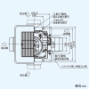 日本キヤリア(東芝) ダクト用換気扇 ≪ツインエアロファン≫ ルーバーセットタイプ 低騒音形 大風量形 2部屋用 スタンダード格子タイプ サニタリー用 プラスチックボディ 接続ダクトφ100mm 埋込寸法225mm角 ダクト用換気扇 ≪ツインエアロファン≫ ルーバーセットタイプ 低騒音形 大風量形 2部屋用 スタンダード格子タイプ サニタリー用 プラスチックボディ 接続ダクトφ100mm 埋込寸法225mm角 DVP-T14CLQ 画像4