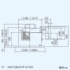東芝 ダクト用換気扇 低騒音形 スタンダード格子タイプ サニタリー用 ステンレスボディ 接続ダクトφ100mm 埋込寸法225mm角 ダクト用換気扇 低騒音形 スタンダード格子タイプ サニタリー用 ステンレスボディ 接続ダクトφ100mm 埋込寸法225mm角 DVF-G14VS 画像2