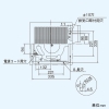 東芝 ダクト用換気扇 低騒音形 メタルルーバータイプ 台所用 オール金属タイプ 接続ダクトφ150mm 埋込寸法316mm角 ダクト用換気扇 低騒音形 メタルルーバータイプ 台所用 オール金属タイプ 接続ダクトφ150mm 埋込寸法316mm角 DVF-20MR8 画像3