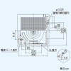 東芝 ダクト用換気扇 低騒音形 メタルルーバータイプ 台所用 オール金属タイプ 接続ダクトφ150mm 埋込寸法363mm角 ダクト用換気扇 低騒音形 メタルルーバータイプ 台所用 オール金属タイプ 接続ダクトφ150mm 埋込寸法363mm角 DVF-23MRX8 画像3