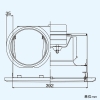 日本キヤリア(東芝) ダクト用換気扇 ≪ツインエアロファン≫ ルーバーセットタイプ 低騒音形 風量強弱選択式 インテリア格子タイプ 居間・事務所・店舗用 鋼板ボディ 接続ダクトφ200mm 埋込寸法395mm角 ダクト用換気扇 ≪ツインエアロファン≫ ルーバーセットタイプ 低騒音形 風量強弱選択式 インテリア格子タイプ 居間・事務所・店舗用 鋼板ボディ 接続ダクトφ200mm 埋込寸法395mm角 DVF-25RVD 画像3