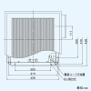 日本キヤリア(東芝) ダクト用換気扇 ≪ツインエアロファン≫ ルーバーセットタイプ 低騒音形 風量強弱選択式 インテリア格子タイプ 居間・事務所・店舗用 鋼板ボディ 接続ダクトφ200mm 埋込寸法395mm角 ダクト用換気扇 ≪ツインエアロファン≫ ルーバーセットタイプ 低騒音形 風量強弱選択式 インテリア格子タイプ 居間・事務所・店舗用 鋼板ボディ 接続ダクトφ200mm 埋込寸法395mm角 DVF-25RVD 画像4