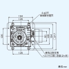 東芝 ダクト用換気扇 ≪ツインエアロファン≫ ルーバー別売タイプ 低騒音形 サニタリー用 プラスチックボディ 接続ダクトφ100mm 埋込寸法175mm角 ダクト用換気扇 ≪ツインエアロファン≫ ルーバー別売タイプ 低騒音形 サニタリー用 プラスチックボディ 接続ダクトφ100mm 埋込寸法175mm角 DVF-XT10C 画像4