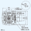 日本キヤリア(東芝) ダクト用換気扇 ≪ツインエアロファン≫ ルーバー別売タイプ 低騒音形 サニタリー用 鋼板ボディ 接続ダクトφ100mm 埋込寸法175mm角 ダクト用換気扇 ≪ツインエアロファン≫ ルーバー別売タイプ 低騒音形 サニタリー用 鋼板ボディ 接続ダクトφ100mm 埋込寸法175mm角 DVF-XT10 画像4