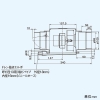日本キヤリア(東芝) ダクト用換気扇 天井埋込形 中間取付タイプ 1部屋用 サニタリー用 ターボファン プラスチックボディ ビニルキャブタイヤコード3芯・約1m付 接続ダクトφ100mm ダクト用換気扇 天井埋込形 中間取付タイプ 1部屋用 サニタリー用 ターボファン プラスチックボディ ビニルキャブタイヤコード3芯・約1m付 接続ダクトφ100mm DVC-12M5 画像3