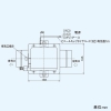 日本キヤリア(東芝) ダクト用換気扇 天井埋込形 中間取付タイプ 1部屋用 サニタリー用 ターボファン プラスチックボディ ビニルキャブタイヤコード3芯・約1m付 接続ダクトφ100mm ダクト用換気扇 天井埋込形 中間取付タイプ 1部屋用 サニタリー用 ターボファン プラスチックボディ ビニルキャブタイヤコード3芯・約1m付 接続ダクトφ100mm DVC-12M5 画像4