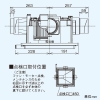 東芝 ダクト用換気扇 天井埋込形 中間取付タイプ 1〜3部屋用 強弱付 サニタリー用 シロッコファン プラスチックボディ ビニルキャブタイヤコード4芯・3m付 接続ダクトφ100mm ダクト用換気扇 天井埋込形 中間取付タイプ 1〜3部屋用 強弱付 サニタリー用 シロッコファン プラスチックボディ ビニルキャブタイヤコード4芯・3m付 接続ダクトφ100mm DVC-18M3 画像2