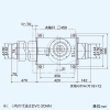 日本キヤリア(東芝) ダクト用換気扇 天井埋込形 中間取付タイプ 消音形 居間・事務所・店舗用 シロッコファン 接続ダクトφ150mm ダクト用換気扇 天井埋込形 中間取付タイプ 消音形 居間・事務所・店舗用 シロッコファン 接続ダクトφ150mm DVC-18HN 画像3