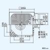 日本キヤリア(東芝) ダクト用換気扇 優良住宅部品 BL規格台所用&#8545;型 右排気タイプ 強弱付 メタルルーバータイプ 台所用 鋼板ボディ 誤結線防止用電流ヒューズ付 接続ダクトφ150mm 埋込寸法316mm角 ダクト用換気扇 優良住宅部品 BL規格台所用&#8545;型 右排気タイプ 強弱付 メタルルーバータイプ 台所用 鋼板ボディ 誤結線防止用電流ヒューズ付 接続ダクトφ150mm 埋込寸法316mm角 DVF-20MQB 画像2