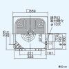 日本キヤリア(東芝) ダクト用換気扇 優良住宅部品 BL規格台所用&#8545;型 左排気タイプ 強弱付 メタルルーバータイプ 台所用 鋼板ボディ 誤結線防止用電流ヒューズ付 接続ダクトφ150mm 埋込寸法316mm角 ダクト用換気扇 優良住宅部品 BL規格台所用&#8545;型 左排気タイプ 強弱付 メタルルーバータイプ 台所用 鋼板ボディ 誤結線防止用電流ヒューズ付 接続ダクトφ150mm 埋込寸法316mm角 DVF-20MQHB 画像2