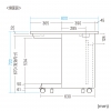 サンワサプライ 【生産完了品】パーソナルデスク(ブラック) パーソナルデスク(ブラック) EBD-16080BK 画像2