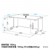 サンワサプライ 【生産完了品】パーソナルデスク(ブラック) パーソナルデスク(ブラック) EBD-16080BK 画像3