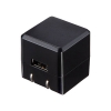 サンワサプライ キューブ型USB充電器(1A・高耐久タイプ・ブラック) キューブ型USB充電器(1A・高耐久タイプ・ブラック) ACA-IP70BK 画像1