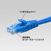 サンワサプライ カテゴリ6Aより線LANケーブル カテゴリ6Aより線LANケーブル KB-T6AY-03BL 画像2