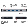 サンワサプライ USB Type-C ドッキングハブ USB Type-C ドッキングハブ USB-3TCH14S2 画像2