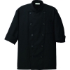 アイトス コックシャツ(男女兼用) ブラック S AZ861221010S