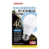 東芝 LED電球 A形 一般電球形  40W相当 全方向 昼光色 E26 LDA4D-G/40V1R