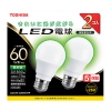 東芝 【ケース販売特価 5個セット】LED電球 A形 一般電球形  60W相当 全方向 昼白色 E26 2P LDA7N-G/60V1RP