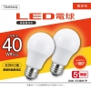 NVCライティングジャパン LED電球 A形 一般電球形 40W相当 電球色(2700K) E26 2個パック LDA4L-G/K40AR-2P