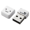ELECOM キャップ式小型USBメモリ USB2.0対応 16GB ホワイトフェイス MF-SU2B16GWHF