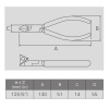 フジ矢 斜ニッパ(樹脂カバー付) 斜ニッパ(樹脂カバー付) 322B-125 画像2