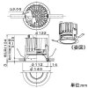 DAIKO 【生産完了品】LEDベースダウンライト LZ4C CDM-TP70W相当 埋込穴φ125mm 配光角40° 白色 ホワイト 電源別売 LEDベースダウンライト LZ4C CDM-TP70W相当 埋込穴φ125mm 配光角40° 白色 ホワイト 電源別売 LZD-92333NWF 画像2