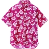 アイトス 【生産完了品】ボタンダウンアロハシャツ(ハワイの夜)(男女兼用) レッド L AZ56109009L