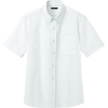 アイトス メンズ半袖オックスボタンダウンシャツ ホワイト S メンズ半袖オックスボタンダウンシャツ ホワイト S AZ7872001S 画像1