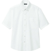 アイトス レディース半袖オックスボタンダウンシャツ ホワイト M レディース半袖オックスボタンダウンシャツ ホワイト M AZ7873001M 画像1