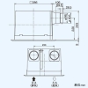 日本キヤリア(東芝) 空調換気扇 天井カセット形 フラットインテリアパネル 全熱交換形 同時給排気式 複数台運転可能(4台まで) 接続ダクトφ100mm 埋込寸法395mm角 空調換気扇 天井カセット形 フラットインテリアパネル 全熱交換形 同時給排気式 複数台運転可能(4台まで) 接続ダクトφ100mm 埋込寸法395mm角 VFE-150FP 画像2