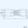 日本キヤリア(東芝) 消音ダクト φ100用 業務用・全熱交換ユニット別売部品 長さ1m 消音ダクト φ100用 業務用・全熱交換ユニット別売部品 長さ1m DV-14SP1 画像2