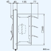 日本キヤリア(東芝) インテリア有圧換気扇 産業用換気扇 標準タイプ 排気専用 単相100V用 強弱付 羽根径30cm 埋込寸法345mm角 インテリア有圧換気扇 産業用換気扇 標準タイプ 排気専用 単相100V用 強弱付 羽根径30cm 埋込寸法345mm角 VFM-P30K 画像3