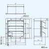 東芝 電気式シャッター 有圧換気扇用 鋼板製 単相100V 25cm用 産業用換気扇別売部品 シャッター数3枚 電気式シャッター 有圧換気扇用 鋼板製 単相100V 25cm用 産業用換気扇別売部品 シャッター数3枚 VP-25-MS2 画像2