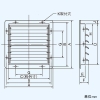 東芝 風圧式シャッター 有圧換気扇用 鋼板製 40cm用 産業用換気扇別売部品 シャッター数4枚 風圧式シャッター 有圧換気扇用 鋼板製 40cm用 産業用換気扇別売部品 シャッター数4枚 VP-41-S2 画像2