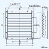 日本キヤリア(東芝) 固定式シャッター 有圧換気扇用 鋼板製 25cm用 産業用換気扇別売部品 シャッター数6枚 固定式シャッター 有圧換気扇用 鋼板製 25cm用 産業用換気扇別売部品 シャッター数6枚 VP-25-KS2 画像2