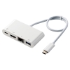 ELECOM ドッキングステーション Type-C接続 USB・HDMI・LANポート搭載 PD対応 長さ0.3m ホワイト DST-C09WH