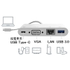 ELECOM ドッキングステーション Type-C接続 USB・VGA・LANポート搭載 PD対応 長さ0.3m ホワイト ドッキングステーション Type-C接続 USB・VGA・LANポート搭載 PD対応 長さ0.3m ホワイト DST-C10WH 画像2