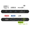 ELECOM ドッキングステーション Type-C接続 USB・HDMI・VGA・カードリーダ・LANポート搭載 PD対応 長さ0.13m ブラック ドッキングステーション Type-C接続 USB・HDMI・VGA・カードリーダ・LANポート搭載 PD対応 長さ0.13m ブラック DST-C05BK 画像2