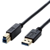 ELECOM USB3.0ケーブル TypeA-TypeB 長さ1.0m DH-AB3N10BK