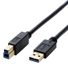 ELECOM USB3.0ケーブル TypeA-TypeB 長さ2.0m DH-AB3N20BK