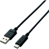 ELECOM USB2.0ケーブル TypeA-TypeC 3A出力対応 長さ1.0m TB-AC10NBK