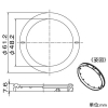 DAIKO ウォールウォッシュレンズ φ61mm ブラック ウォールウォッシュレンズ φ61mm ブラック LZA-93304 画像2