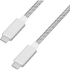 アイリスオーヤマ 高耐久USB3.1ケーブル 1m (GEN2) シルバー ICCC-D10-S