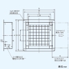 日本キヤリア(東芝) 有圧換気扇フィルターユニット&#8544; 給気・排気両用 鋼板製 25cm用 産業用換気扇別売部品 壁穴寸法□305mm 有圧換気扇フィルターユニット&#8544; 給気・排気両用 鋼板製 25cm用 産業用換気扇別売部品 壁穴寸法□305mm VP-25-FU 画像2