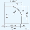 東芝 ウェザーカバー 有圧換気扇用 ステンレス製 20cm用 産業用換気扇別売部品 ウェザーカバー 有圧換気扇用 ステンレス製 20cm用 産業用換気扇別売部品 C-20SP2 画像3