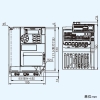 東芝 産業用換気扇単相100Vインバーター 適用モータ出力0.8kVA 強制風冷(冷却ファン有り) 産業用換気扇単相100Vインバーター 適用モータ出力0.8kVA 強制風冷(冷却ファン有り) FVF-S15S1008PY1 画像2