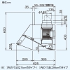 日本キヤリア(東芝) レンジフードファン ≪キャッチ&クリーン≫ 深形 三分割構造 シロッコファンタイプ 標準タイプ 60cm巾 BL&#8546;型 接続ダクトφ150mm ブラック レンジフードファン ≪キャッチ&クリーン≫ 深形 三分割構造 シロッコファンタイプ 標準タイプ 60cm巾 BL&#8546;型 接続ダクトφ150mm ブラック VFR-63LJB(K) 画像3