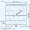 東芝 一般換気扇 交換式フィルタータイプ 電気式 25cmタイプ 埋込寸法300mm角 一般換気扇 交換式フィルタータイプ 電気式 25cmタイプ 埋込寸法300mm角 VFM-25UF 画像2