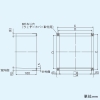 日本キヤリア(東芝) 不燃枠 25cm用 組立式 一般換気扇別売部品 不燃枠 25cm用 組立式 一般換気扇別売部品 FW-254 画像2