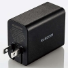 ELECOM AC充電器 PD対応 超高速充電タイプ 最大出力65W Type-C×1ポート GaN採用 ACDC-PD1165BK